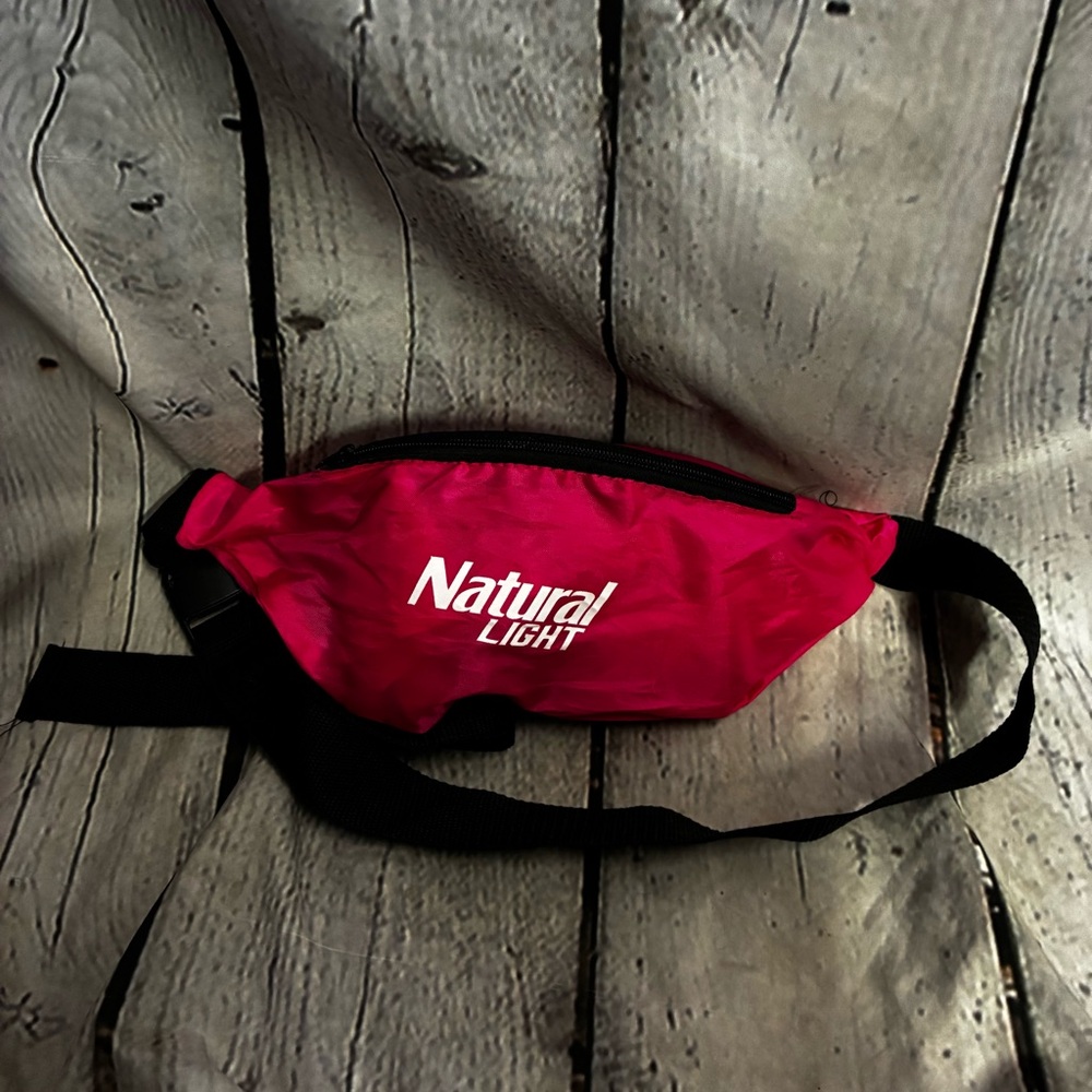 Natural “Natty” Light Beer Beverage Barbie Pink Fanny Pack Waist Bag Crossbody